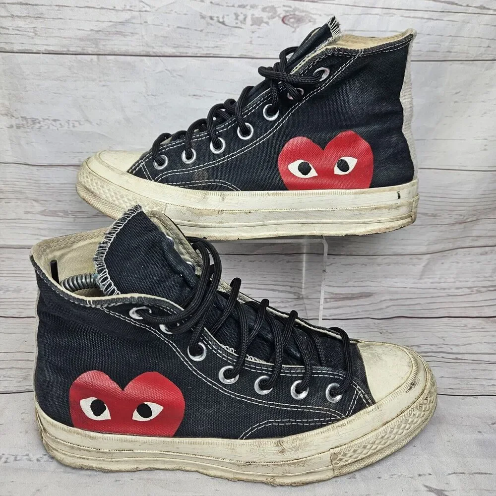 Converse Chuck Taylor All Star High x Comme des Garcons Men's 5 Women's 7 Worn